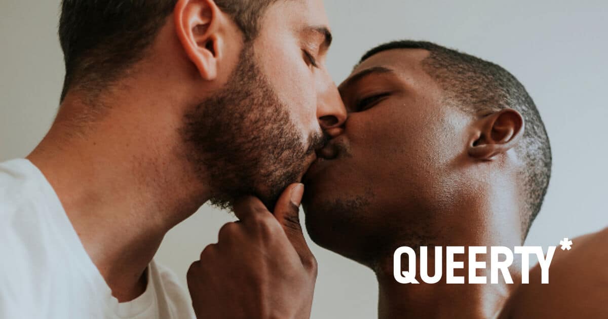 Gay Couple Men Kissing Shutterstock Sti