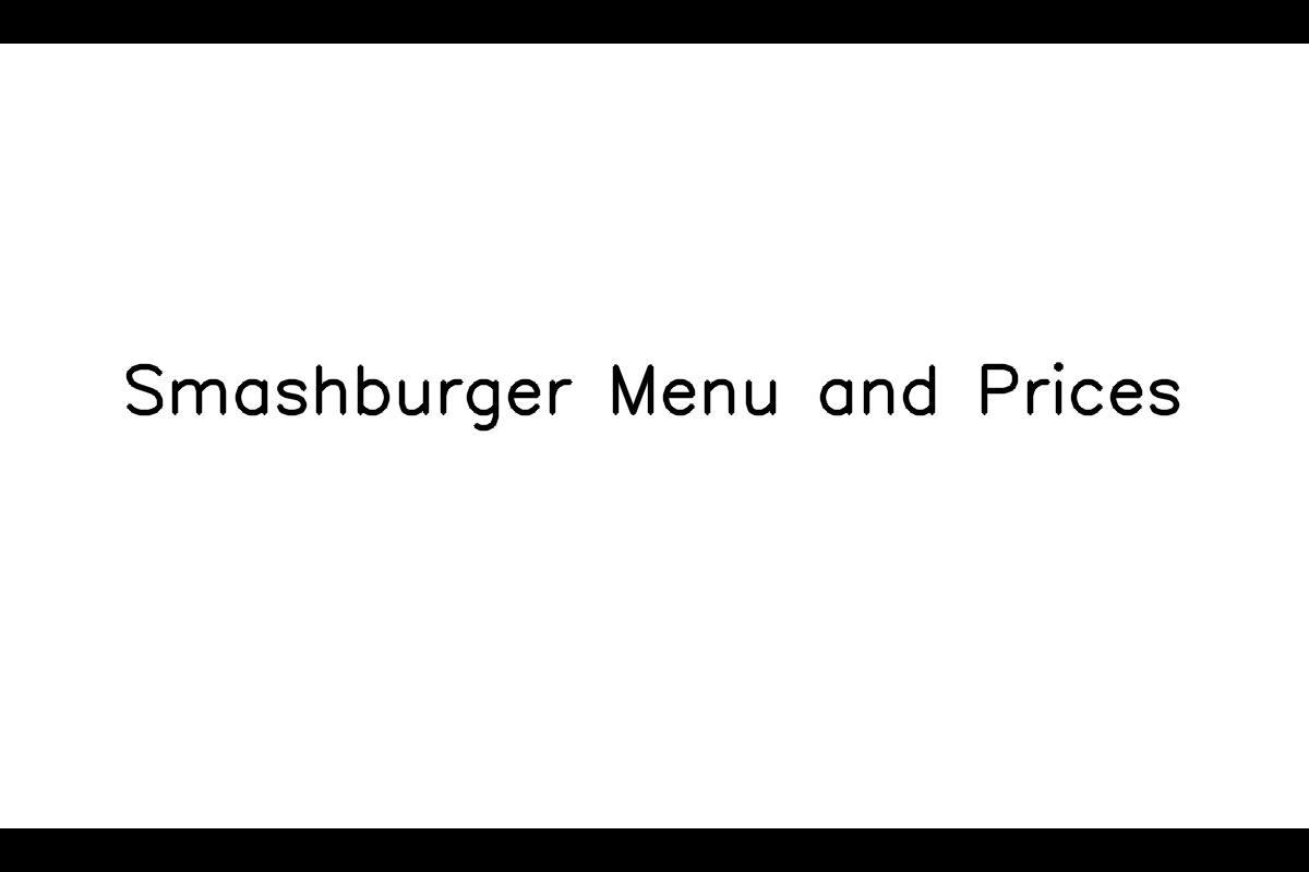 Menu E Preços Do Smashburger