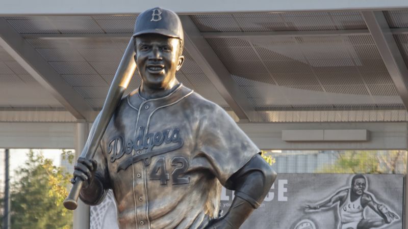 240130152723 Jackie Robinson Statue Kansas April 2021