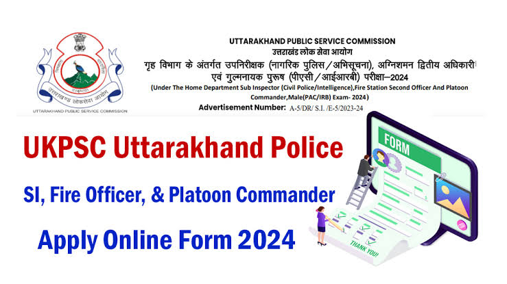 Formulario En Línea Del Subinspector De Policía De Ukpsc Uttarakhand 2024