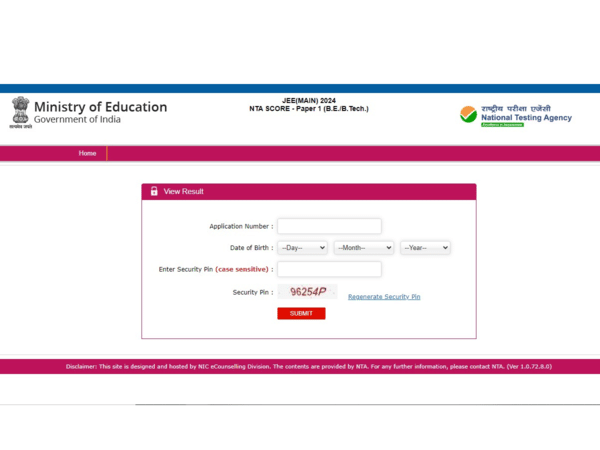 Nta Jee Main Session 1 Result 2024