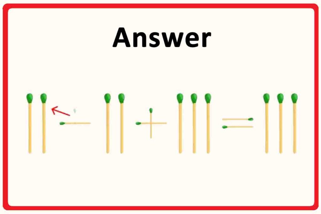 1710149387 859 Brain Challenge Pouvez Vous Completer Cette Equation En Ramassant Simplement Lallumette