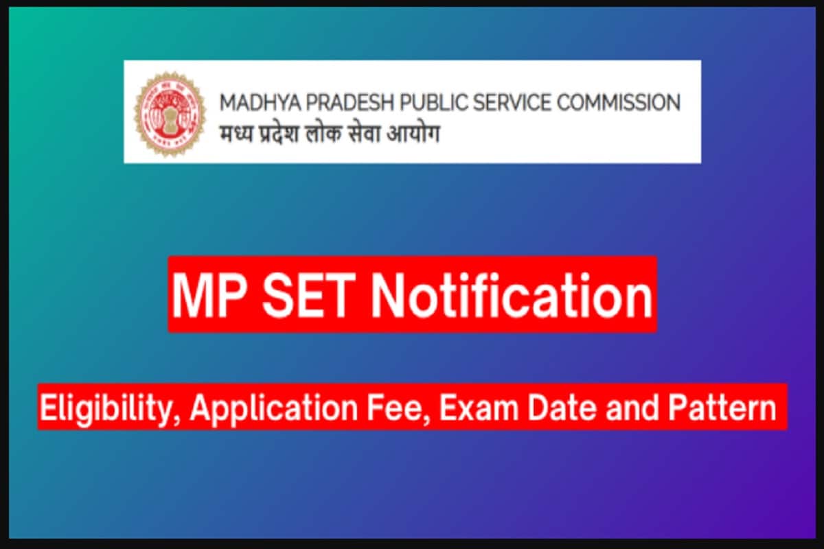 Mppsc State Eligibility Test Set Online Form 2024