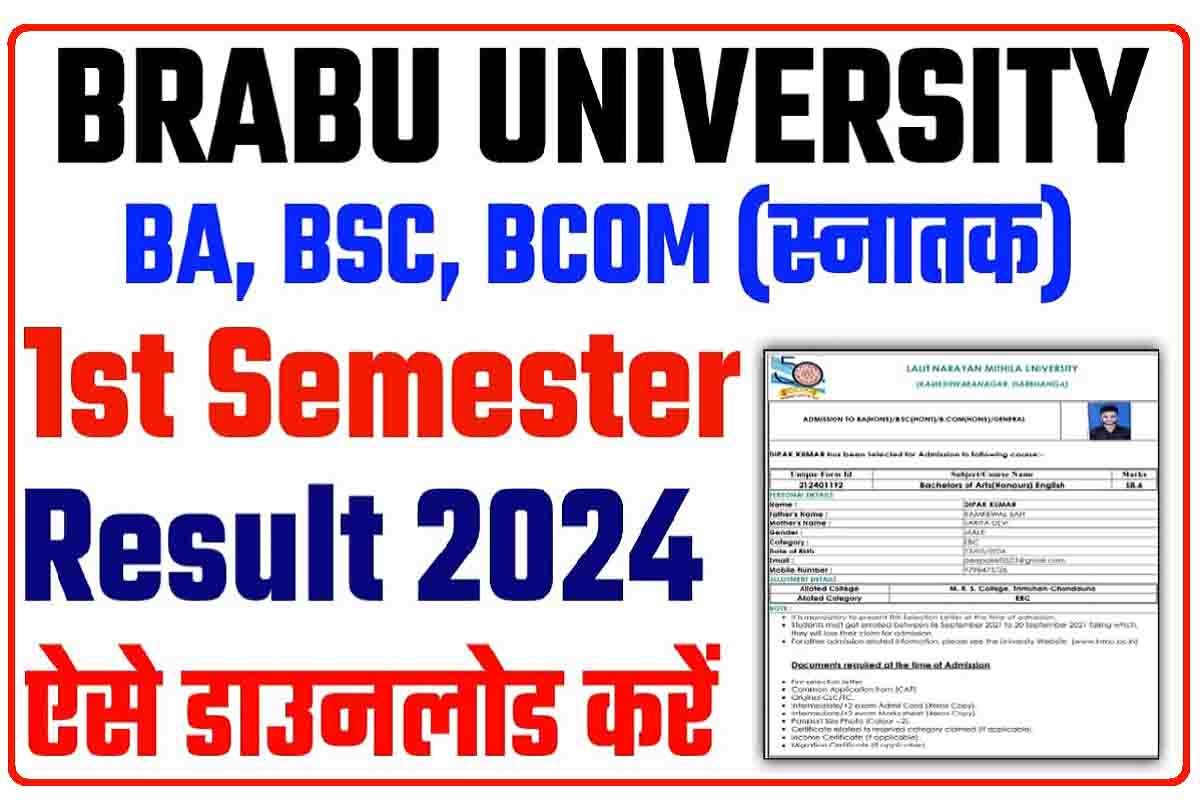 Resultado Brabu Parte 1 2024: Divulgado, Baixar Ba, B.sc.  &Amp; B.com Resultado Ao Vivo