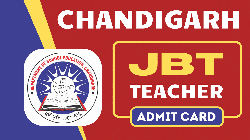 Chandigarh Jbt Teacher Admit Card 2024