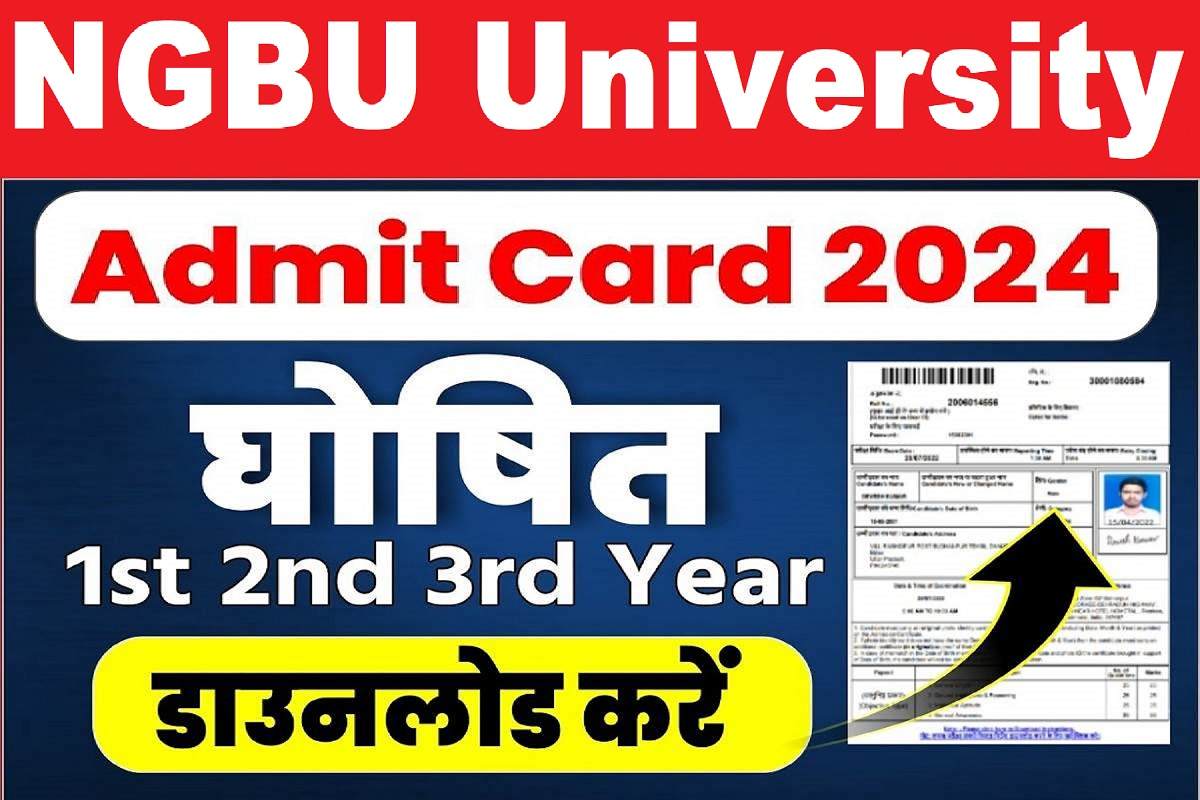 Ngbu Ug, Pg Admit Card 2024, Baixe O Ingresso Do 1º, 2º E 3º Ano