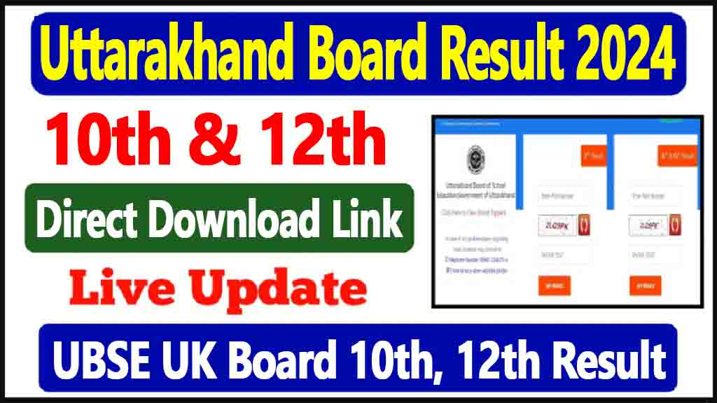 Uttarakhand Board Ubse 10º, 12º Resultado 2024