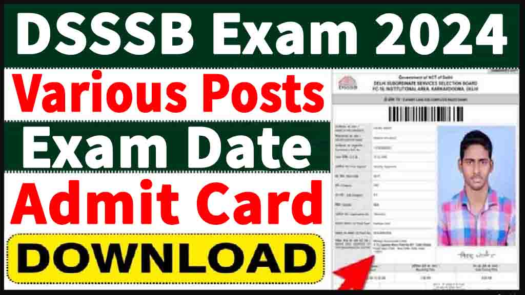 Delhi Dsssb Pa, Spa, Jja Level Ii Exam Date 2024