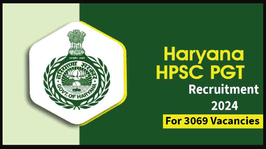 Haryana Hpsc Pgt Teacher Online Form 2024