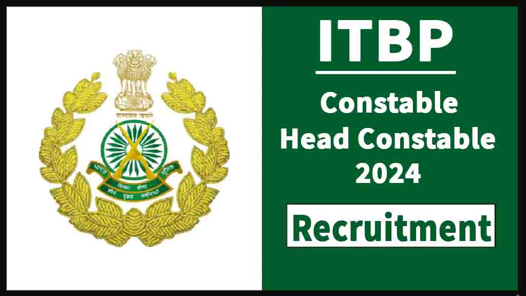 Itbp Constable And Head Constable (Veterinary Staff) Online Form 2024