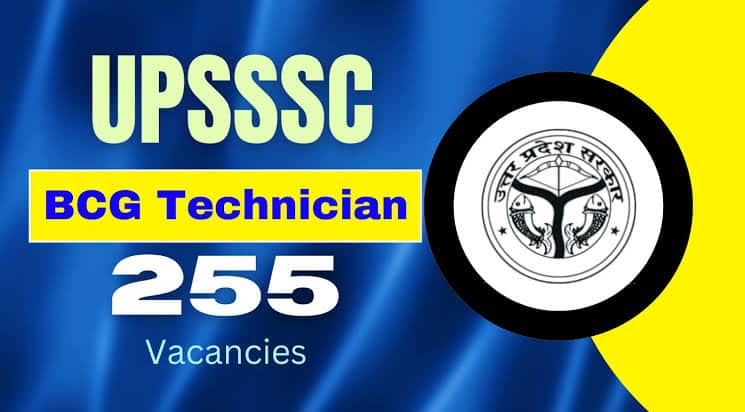 Upsssc Bcg Technician Online Form 2024