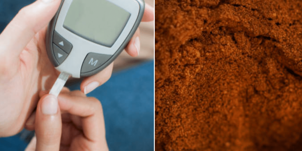 Composite Image Of A Diabetes Test And Cinnamon Spice